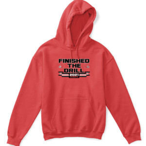 FINISHED THE DRILL SHIRT Georgia Bulldogs College Football Playoff 2021 National Champions APKH red front.jpg