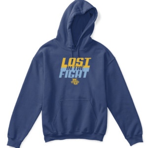 LOST IN THE FIGHT SHIRT Marquette Golden Eagles APKH navy front.jpg