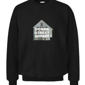 DONDA STREET MARKET SHIRT Kanye West Celebrates Kanye's Childhood Home in Chicago CACS black front.jpg
