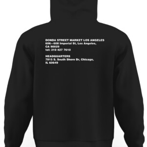 DONDA STREET MARKET SHIRT Kanye West Celebrates Kanye's Childhood Home in Chicago CAUH black back.jpg