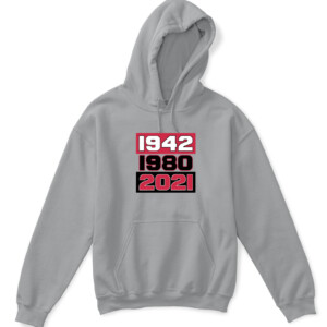 GLORY YEARS 1942 1980 2021 SHIRT Georgia Bulldogs College Football Playoff 2021 National Champions APKH sport grey front.jpg