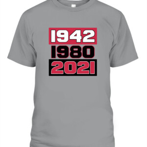 GLORY YEARS 1942 1980 2021 SHIRT Georgia Bulldogs College Football Playoff 2021 National Champions CAPT sport grey front.jpg