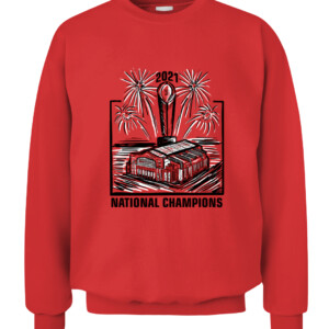 GA Stadium SHIRT Sanford Stadium Georgia Bulldogs College Football Playoff 2021 National Champions CACS red front.jpg