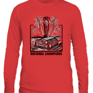 GA Stadium SHIRT Sanford Stadium Georgia Bulldogs College Football Playoff 2021 National Champions CALS red front.jpg