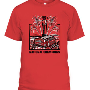 GA Stadium SHIRT Sanford Stadium Georgia Bulldogs College Football Playoff 2021 National Champions CAPT red front.jpg