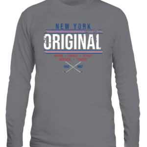 ORIGINAL HOCKEY SHIRT Montreal Canadiens Boston Bruins Chicago Blackhawks Detroit Red Wings Toronto Maple Leafs New York Rangers CALS graphite heather front.jpg