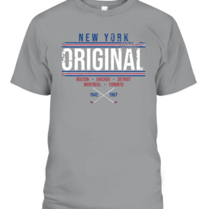 ORIGINAL HOCKEY SHIRT Montreal Canadiens Boston Bruins Chicago Blackhawks Detroit Red Wings Toronto Maple Leafs New York Rangers CAPT sport grey front.jpg