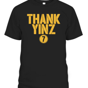 THANK YINZ SHIRT BEN ROETHLISBERGER Pittsburgh Steelers CABT black front.jpg