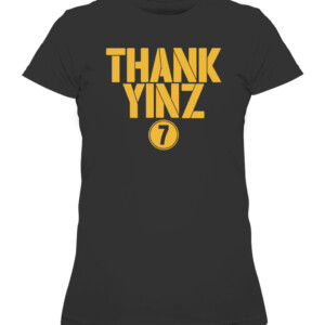 THANK YINZ SHIRT BEN ROETHLISBERGER Pittsburgh Steelers CAWTS black front.jpg