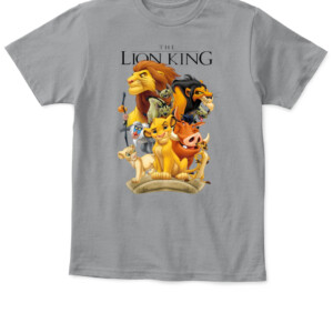 Lion King Pride Land Characters Graphic T Shirt Disney APKT sport grey front.jpg