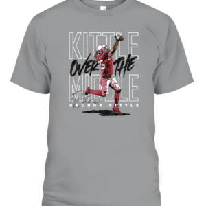 Kittle Over The Middle Shirt George Kittle San Francisco 49ers CABT sport grey front.jpg