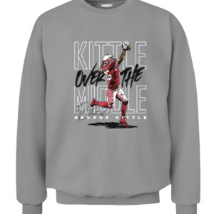 Kittle Over The Middle Shirt George Kittle San Francisco 49ers CACS sport grey front.jpg