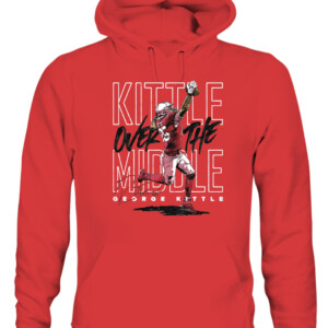 Kittle Over The Middle Shirt George Kittle San Francisco 49ers CAUH red front.jpg