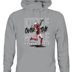 Kittle Over The Middle Shirt George Kittle San Francisco 49ers CAUH sport grey front.jpg