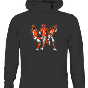 CIN RECEIVERS SHIRT Ja'Marr Chase Tyler Boyd Tee Higgins Cincinnati Bengals CAUH black front.jpg