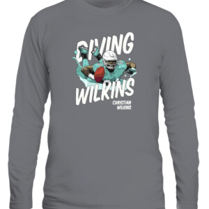 Miami Diving Wilkins Shirt Christian Wilkins Miami Dolphins CALS graphite heather front.jpg