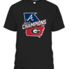 2021 State of Champions T Shirt Georgia Bulldogs Atlanta Braves CABT black front.jpg