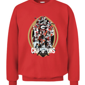 Georgia Bulldogs College Football Playoff 2021 National Champions Rosters Shirt CACS red front.jpg