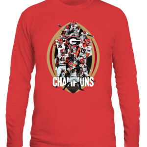 Georgia Bulldogs College Football Playoff 2021 National Champions Rosters Shirt CALS red front.jpg