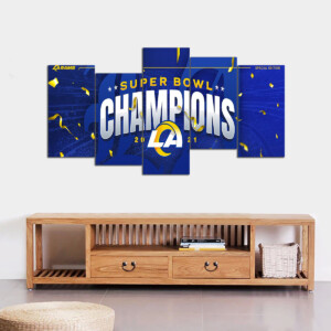 Los Angeles Rams 2022 Super Bowl LVI Champions Canvas Wall Art