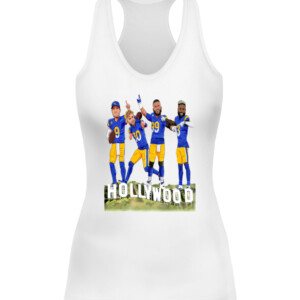 16ce1333HOLLYWOOD CHAMPIONS SHIRT Odell Beckham Jr Aaron Donald Cooper Kupp Matthew Stafford Los Angeles Rams 2022 Super Bowl LVI Champions08aaf29b484e9a3a76e4f4b CAWT white front.jpg