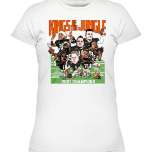 KINGS OF THE JUNGLE CARICATURES SHIRT vintage t shirt from 1988 Joe Burrow, Ja'Marr Chase, Jessie Bates III, Tee Higgins, Sam Hubbard, Joe Mixon, Evan McPherson, and C.J. Uzomah CAWTS white front.jpg