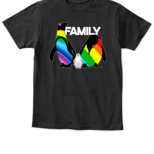 LGBT Penguin Family Shirt APKT black front.jpg