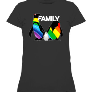 LGBT Penguin Family Shirt CAWTS black front.jpg