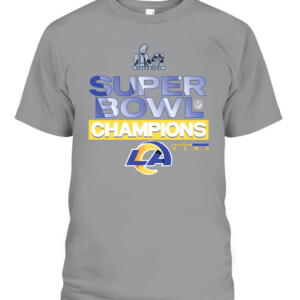 LOS ANGELES RAMS 2022 Super Bowl LVI Champions Locker Room Trophy T Shirt CABT sport grey front.jpg