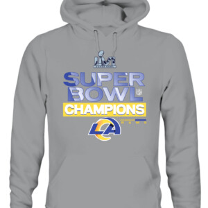 LOS ANGELES RAMS 2022 Super Bowl LVI Champions Locker Room Trophy T Shirt CAUH sport grey front.jpg