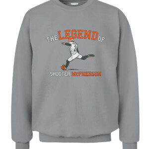THE LEGEND OF SHOOTER MCPHERSON SHIRT Evan McPherson Cincinnati Bengals CACS sport grey front.jpg
