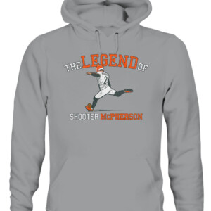 THE LEGEND OF SHOOTER MCPHERSON SHIRT Evan McPherson Cincinnati Bengals CAUH sport grey front.jpg