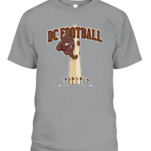 DC FOOTBALL SHIRT Washington Commanders Redskins CAPT sport grey front.jpg
