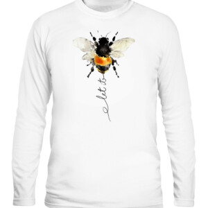 let it bee let it be bee shirt hippie bee t shirt CALS white front.jpg