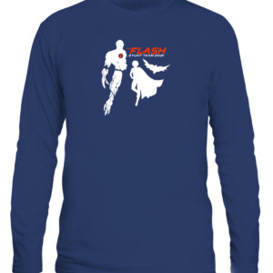 THE FLASH STUNT TEAM 2021 SHIRT Ezra Miller Michael Keaton Batman DC Movie CALS navy front.jpg