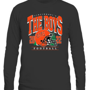 THE BOYS CIN HELMET SHIRT Cincinnati Bengals Cincinnati THE BOYS 2022 FOOTBALL CALS black front.jpg