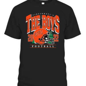 THE BOYS CIN HELMET SHIRT Cincinnati Bengals Cincinnati THE BOYS 2022 FOOTBALL CAPT black front.jpg