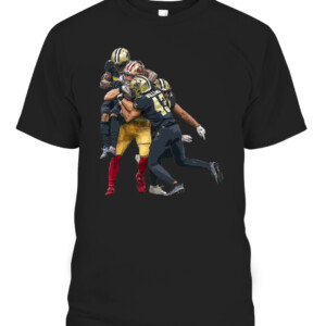 Kittle Saints Catch Shirt George Kittle San Francisco 49ers CAPT black front.jpg