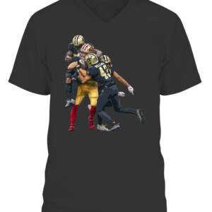 Kittle Saints Catch Shirt George Kittle San Francisco 49ers CAVN black front.jpg