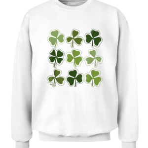 St. Patrick’s Day Clovers T Shirt St Patrick's Day CACS white front.jpg