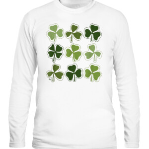 St. Patrick’s Day Clovers T Shirt St Patrick's Day CALS white front.jpg