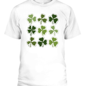 St. Patrick’s Day Clovers T Shirt St Patrick's Day CAPT white front.jpg