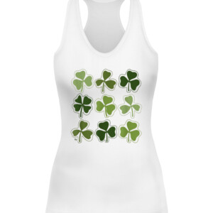 St. Patrick’s Day Clovers T Shirt St Patrick's Day CAWT white front.jpg