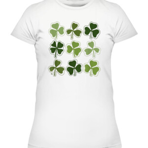 St. Patrick’s Day Clovers T Shirt St Patrick's Day CAWTS white front.jpg