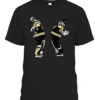GOALIE HUG SHIRT Linus Ullmark And Jeremy Swayman Boston Bruins CABT black front.jpg