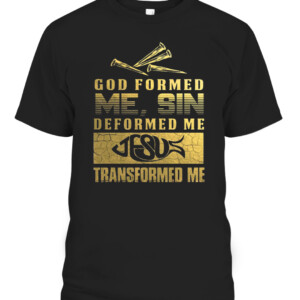 GOD FORMED ME T Shirt CAPT black front.jpg