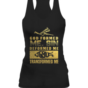 GOD FORMED ME T Shirt CAWT black front.jpg