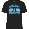 Funny Can't Stop Pi Won't Stop Pi Math 3.14 Pi Day Teacher T Shirt CABT black front.jpg