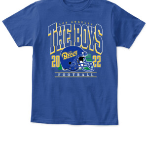 THE BOYS LA HELMET SHIRT Los Angeles Rams Los Angeles THE BOYS 2022 FOOTBALL APKT royal front.jpg