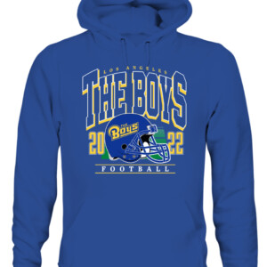 THE BOYS LA HELMET SHIRT Los Angeles Rams Los Angeles THE BOYS 2022 FOOTBALL CAUH royal front.jpg